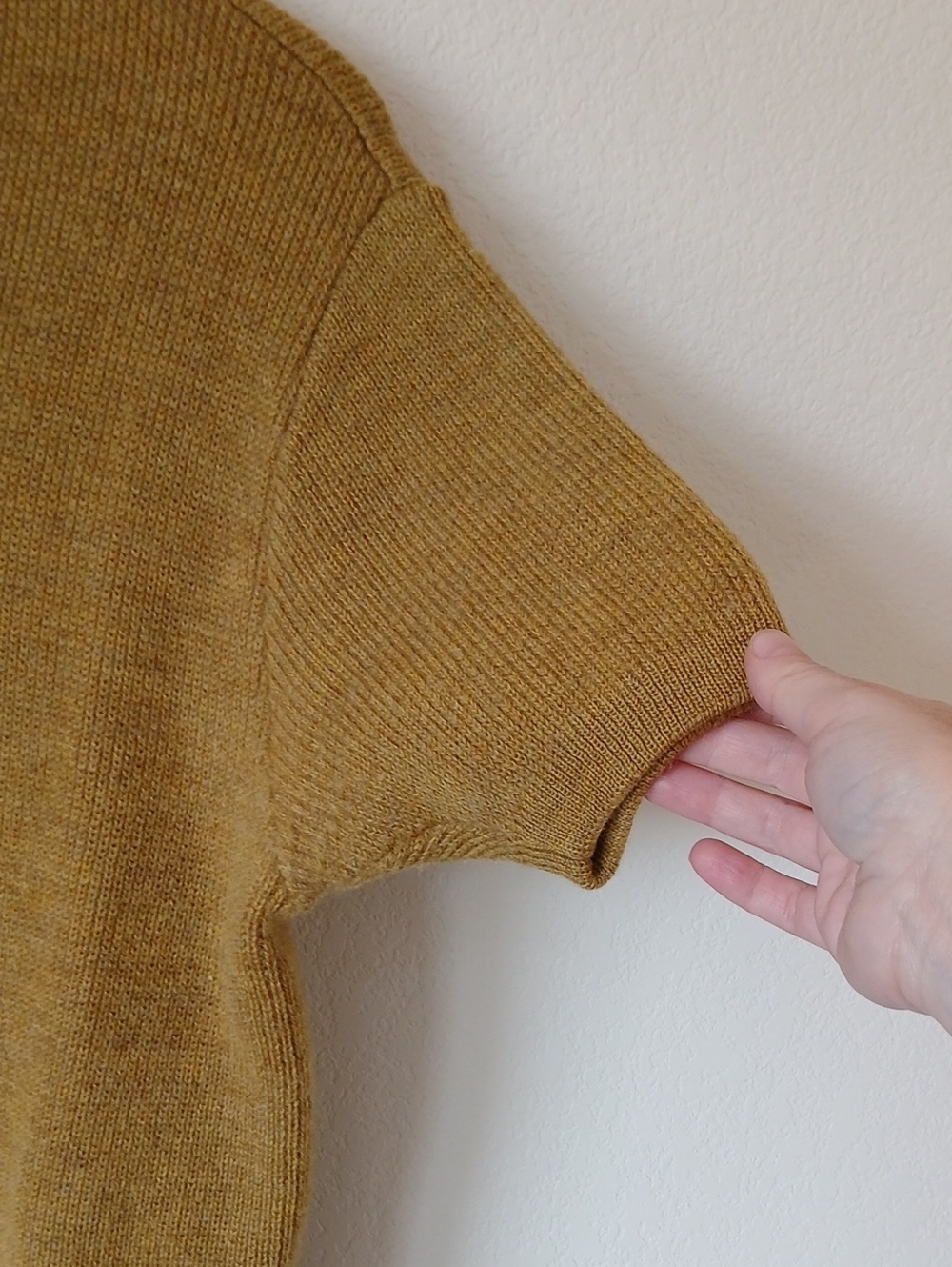 Vintage Thunderbird Columbia Knit Wool Short Sleeve Cardigan Sweater 50s 60s - Picture 4 of 6